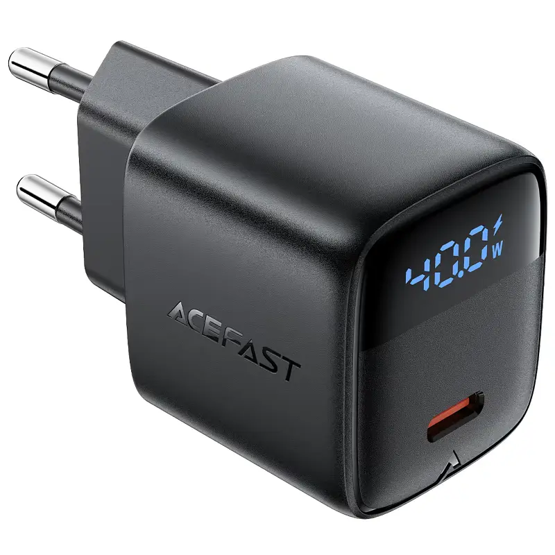 Мережевний зарядний пристрій Acefast A135 PD40W GaN 1USB-C Black - фото 2