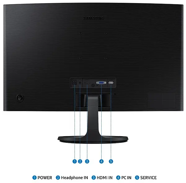 Монiтор 24" Samsung LS24D360GAIXCI - фото 6