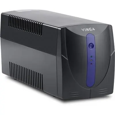 Пристрій безперебійного живлення Vinga LED 1500VA plastic case (VPE-1500P) - фото 2