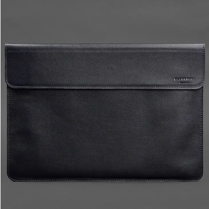 Шкіряний чохол-конверт BlankNote на магнітах для MacBook 15 дюйм Темно-синій - фото 2