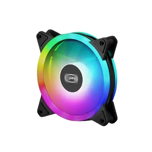 Вентилятор 120 мм, PcCooler F3 T120 ARGB, Black, 3 шт, 120х120х25 мм, 500 - 1800 об/хв, до 21.6 дБ, 4-pin (PWM) / 3-pin (ARGB), гідродинамічний підшипник - фото 2