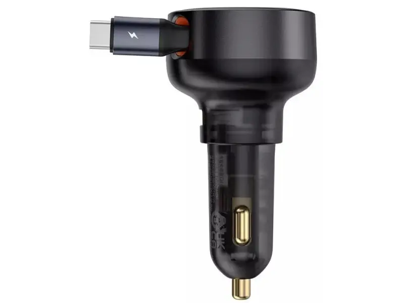 Автомобільний зарядний пристрій BASEUS Enjoyment Pro U Black (C00057800111-00) - фото 4