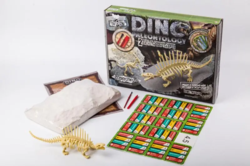 Набір для розкопок DP-01-01,02,03,04,05 "DINO PALEONTOLOGY" великий DANKO - фото 2