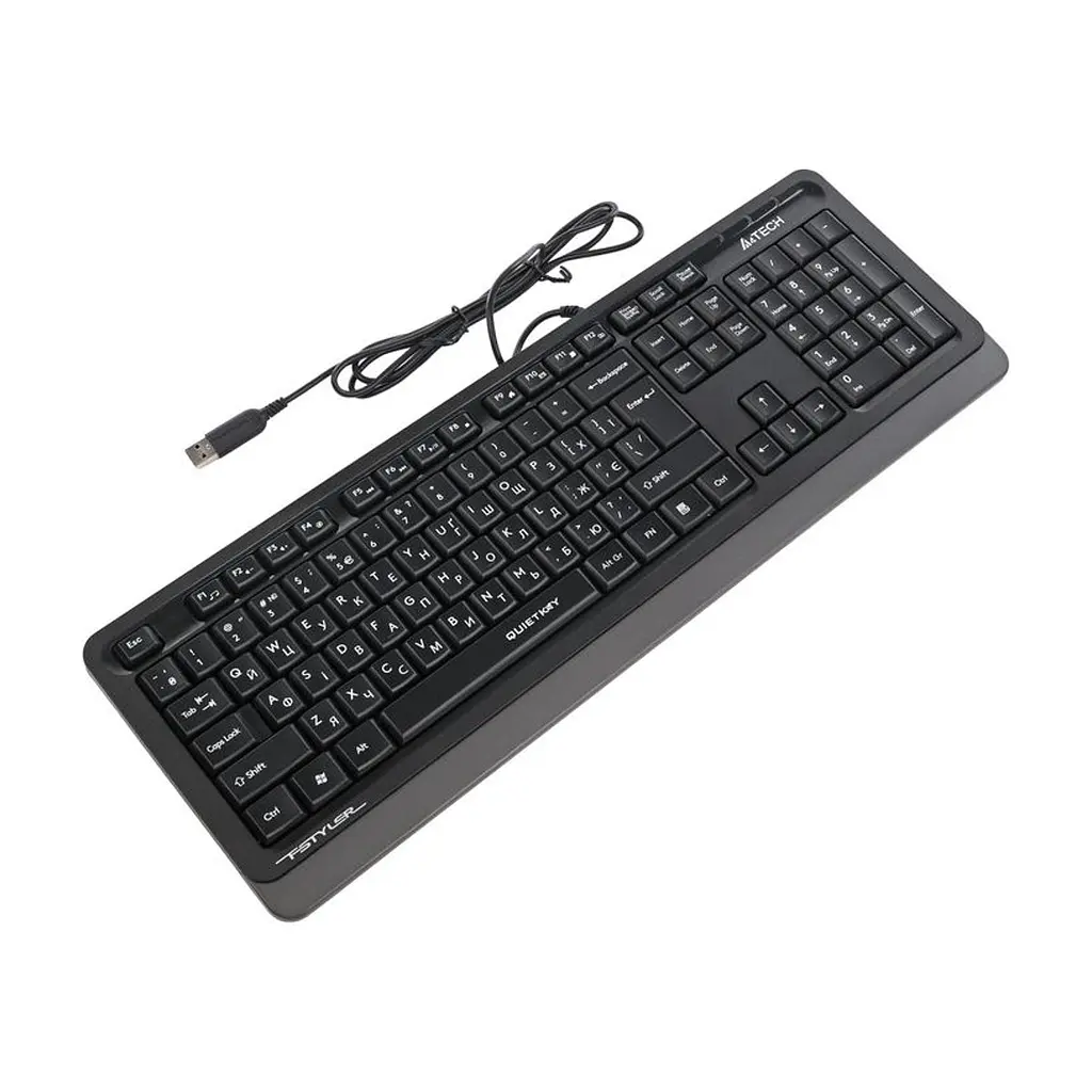 Клавіатура A4Tech FK10Q USB UA Grey (4711421003452) - фото 5