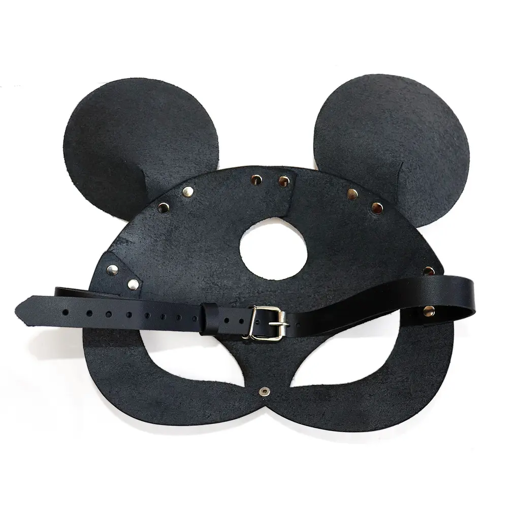 Шкіряна маска мишки Art of Sex - Mouse Mask, колір Чорний - фото 4