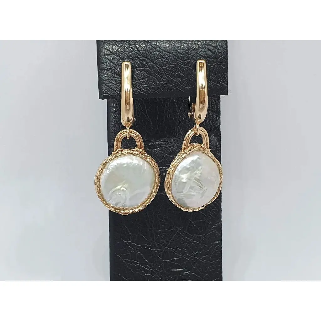 Золоті сережки Favoritum з перлами. 211576 - фото 3