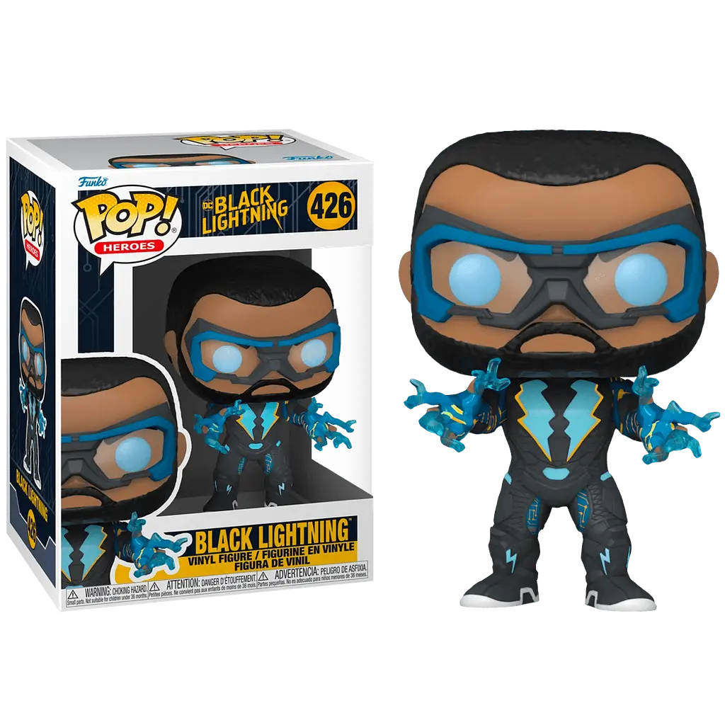 Фігурка Funko Pop Фанко Поп ДС Чорна Блискавка Чорна Блискавка DC Black Lightning Black Lightning 10 см DC BL BL 426 - фото 2