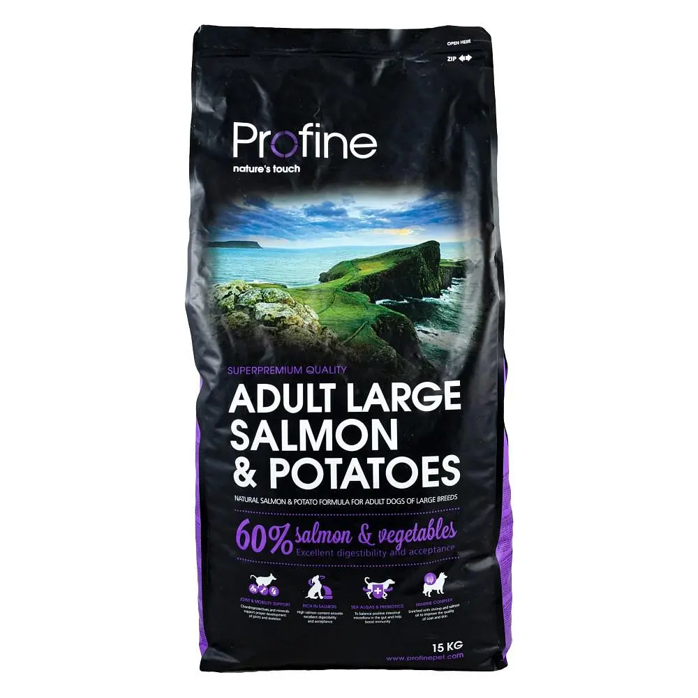Сухий корм Profine Adult Large Breed Salmon 15 кг лосось і картопля для дорослих собак великих порід - фото 4