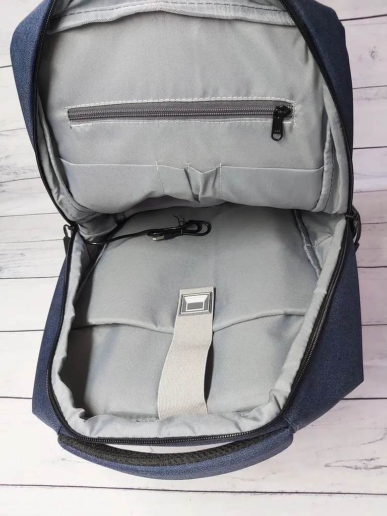 Рюкзак протиударний для ноутбука Digital hp 15.6" USB Синій (IBN010Z2) - фото 8