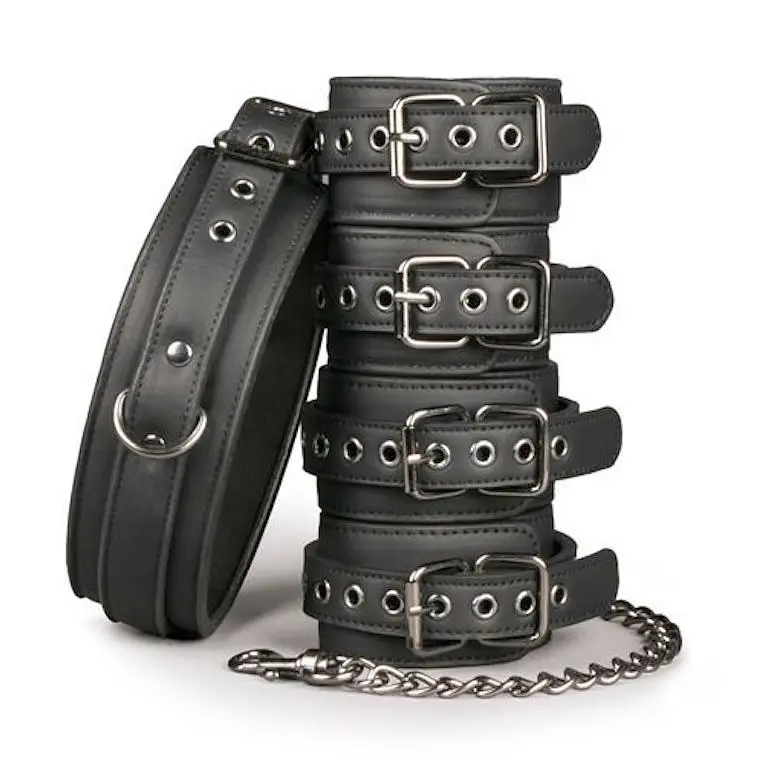 BDSM набір для бондажу EasyToys (чорний)