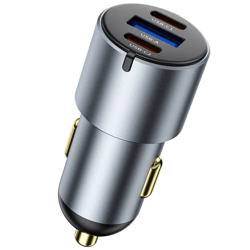 АЗП WIWU CC032 Nano Pro PD60W+QC3.0 1USB-A/2C Gray - фото 4