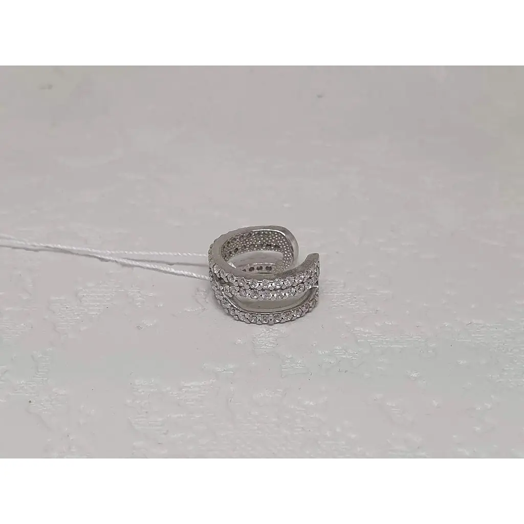 Серебряная серьга-кафф Ирий на хеликс. 40023 - фото 3