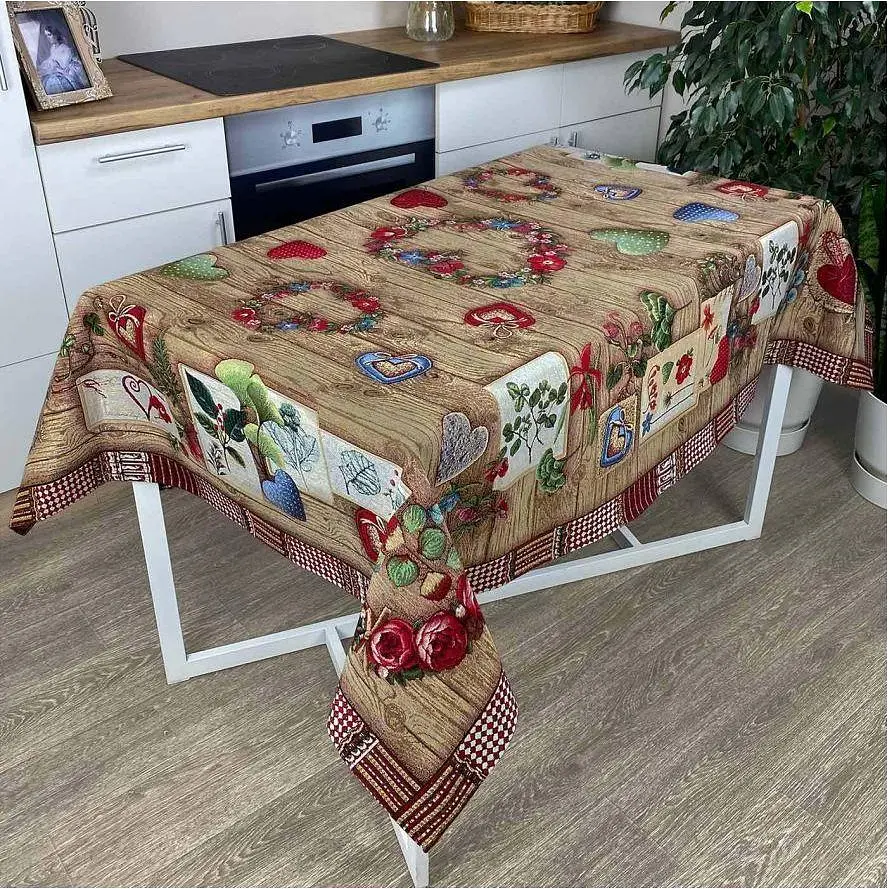 Скатертина Прованс Wooden 140х134 см (24647) - фото 2