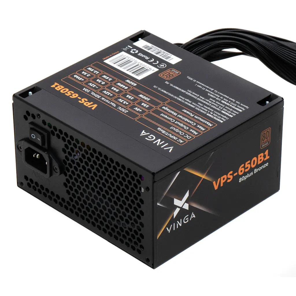 Блок живлення Vinga 650W (VPS-650B1) - фото 2