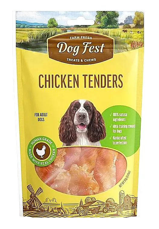 Ласощі для собак Dog Fest — куряче філе, 90 г