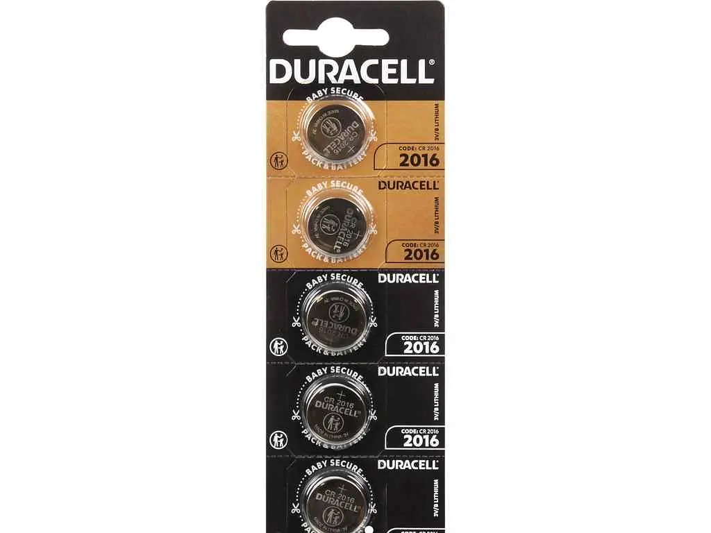 Батарейка DURACELL CR2016 5шт на блістері