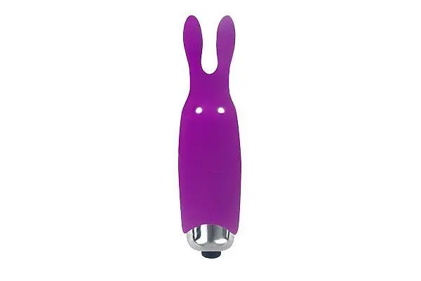 Віброкуль зі стимулюючими вушками Adrien Lastic Pocket Vibe Rabbit Purple, 8.5х2.3 см (фіолетовий) - фото 2