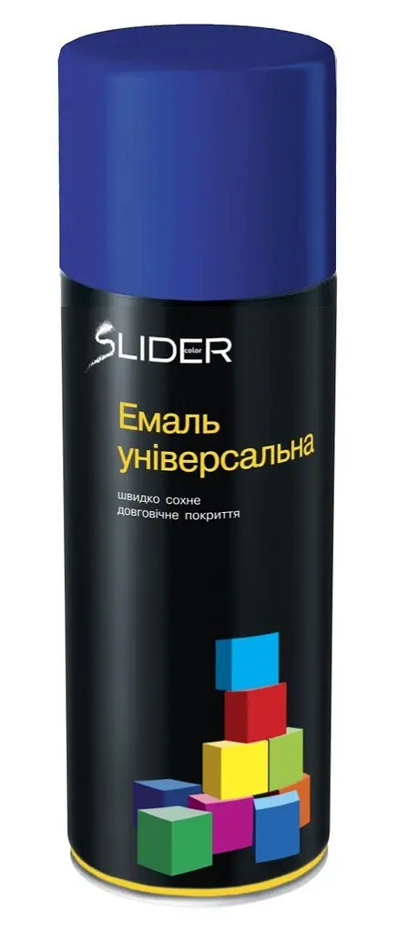Фарба аерозольна емаль SLIDER RAL 5002 Ультрамарин 400мл