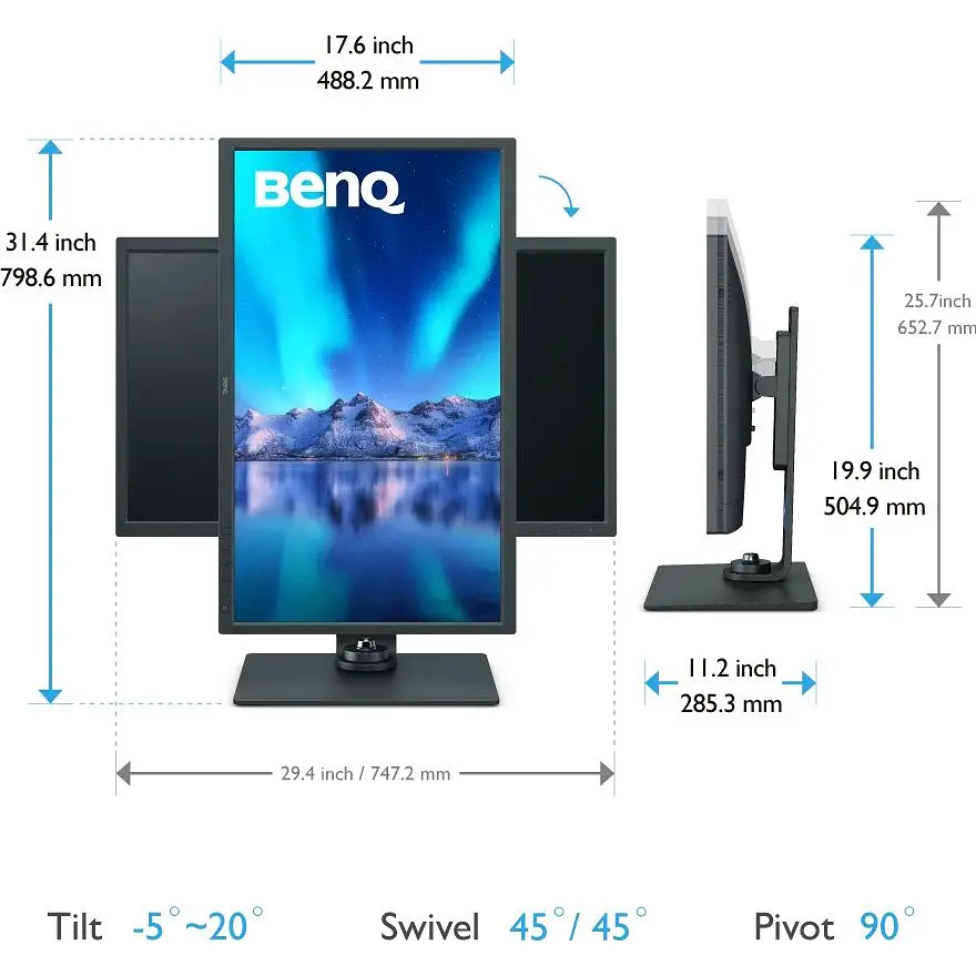 Монітор BenQ 32` SW321C (9H.LJ1LB.QBE) [147901] - фото 9