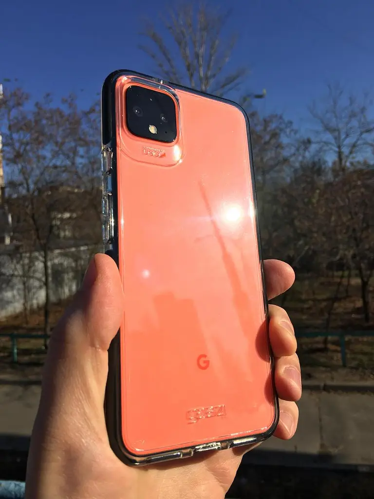 Протиударний прозорий чохол GEAR4 Piccadilly D3O з антимікробним покриттям для Google Pixel 4 (5.7") Black + Transparent - фото 3