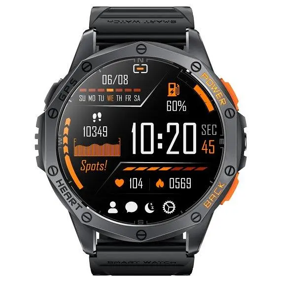 Розумний смарт годинник UWatch Smart GPS Max 2 ремінці Чорний (2385958966) - фото 3