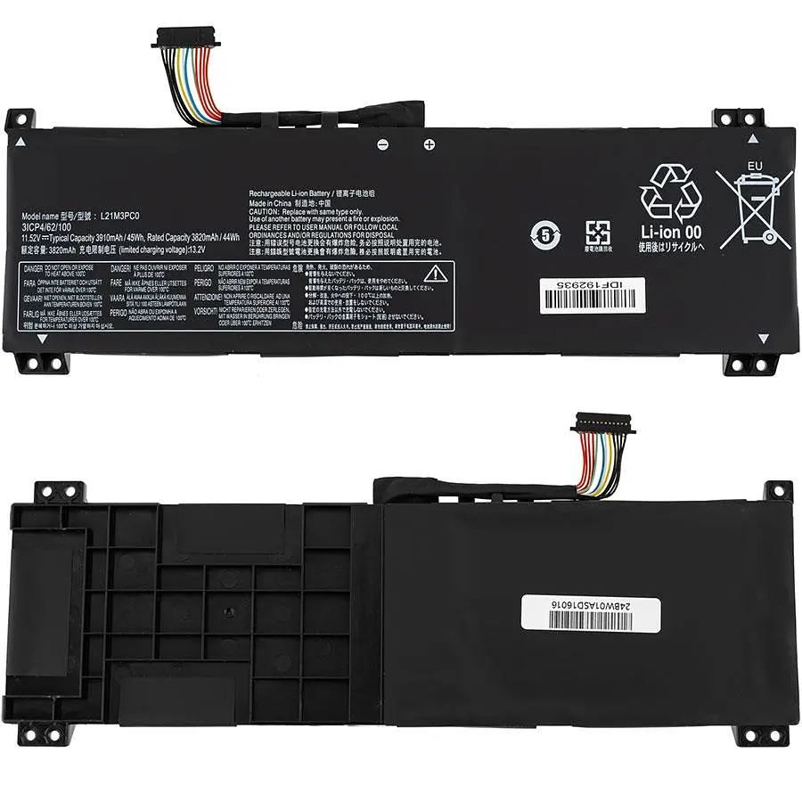 Батарея для ноутбука Lenovo L21M3PC0 (IdeaPad Gaming 3 15IAH7 15ARH7) 11.52V 3910mAh 45Wh Чорний - фото 2