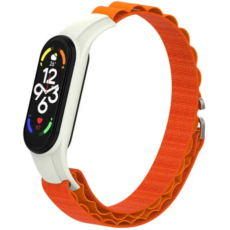 Ремінець до фітнес браслета Armorstandart AlpinaStyle Band для Xiaomi Mi Band 7/6/5/4 Orange (ARM64989) - фото 4