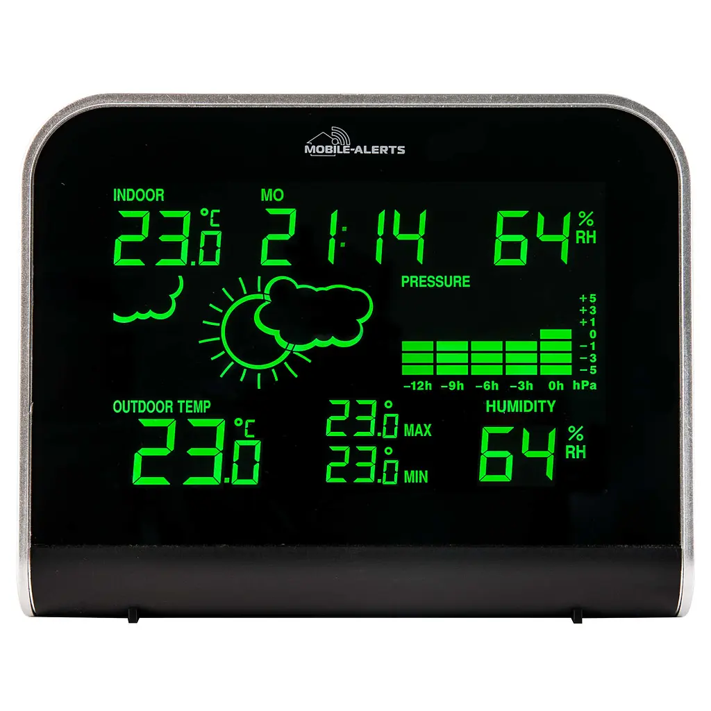 Метеостанція Technoline Mobile Alerts MA10920 IT Black/Silver (MA10920), Чорний - фото 2