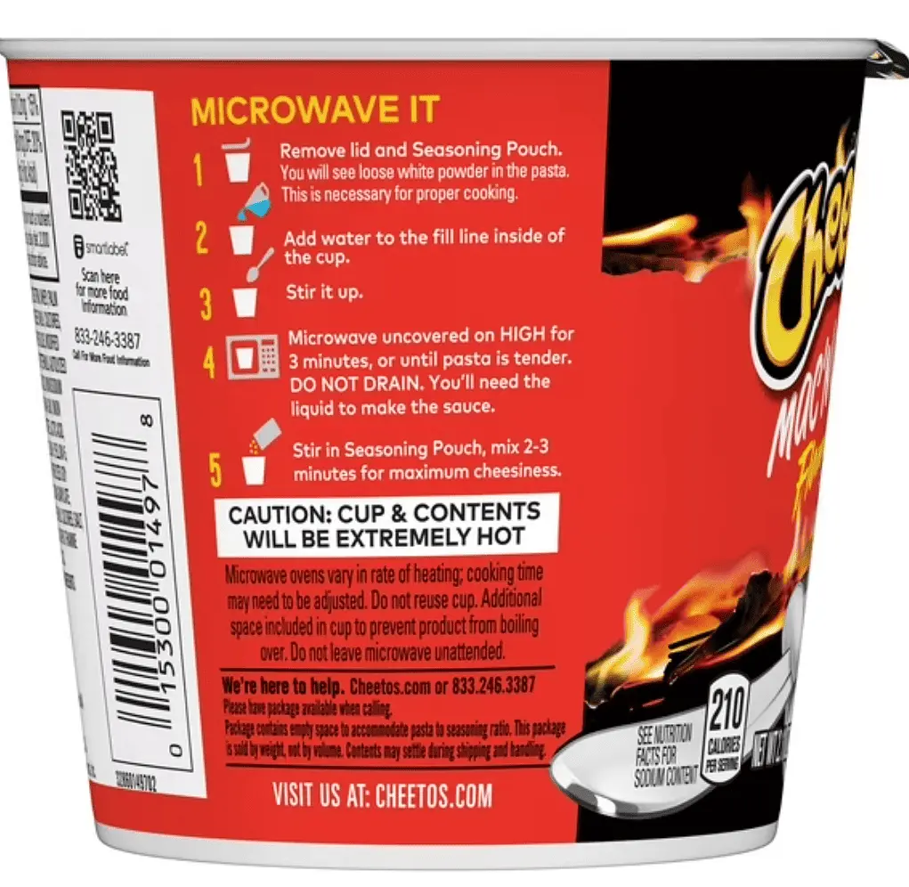 Макарони Cheetos Mac'N Cheese Pasta Flamin' Hot Flavor 1шт, 60г - фото 3