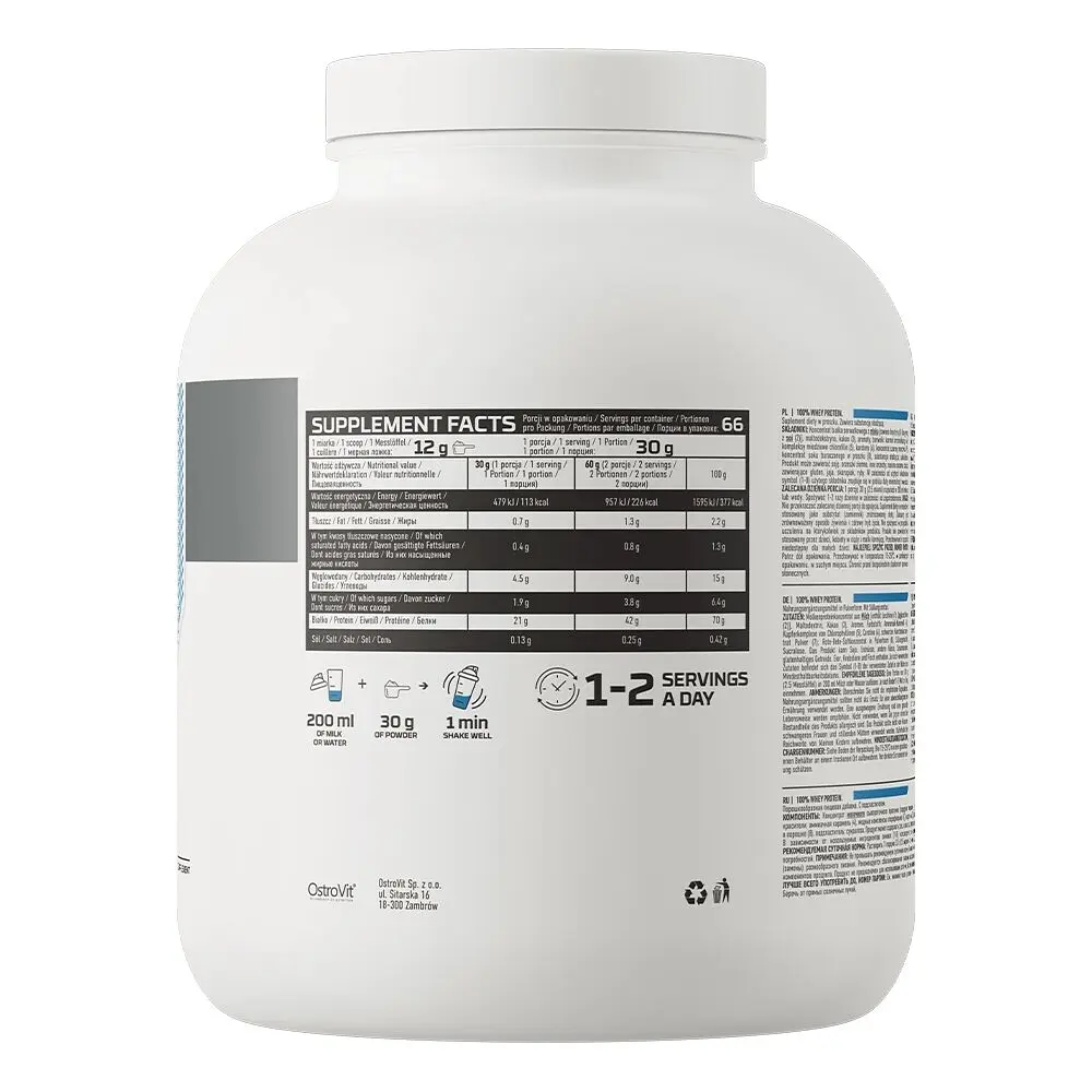 Протеїн OstroVit Whey Protein, 2 кг - Білий шоколад - фото 2