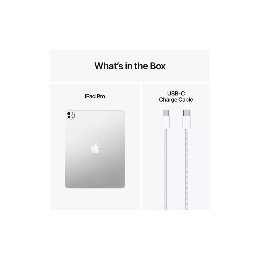 Планшет Apple iPad Pro 13" M5 Wi‑Fi 256GB with standard glass - Silver (MDYK4TY/A) - фото 2