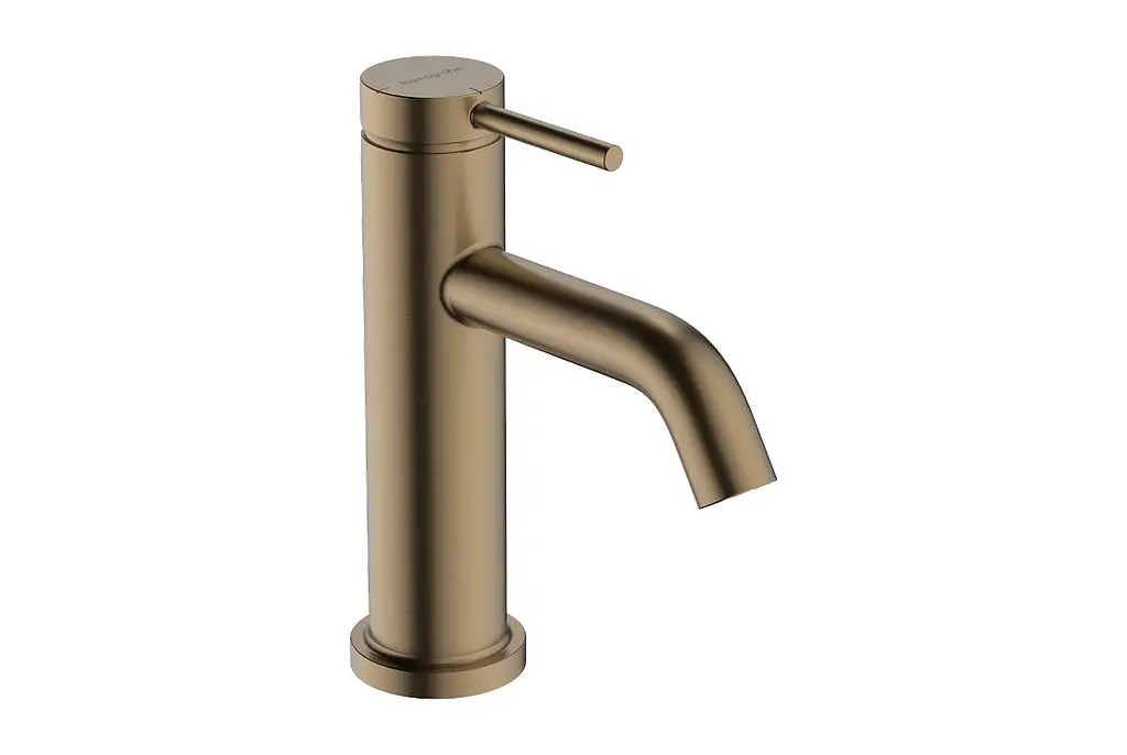 Змішувач для умивальника Hansgrohe Tecturis S CoolStart з донним клапаном brushed bronze 73305140