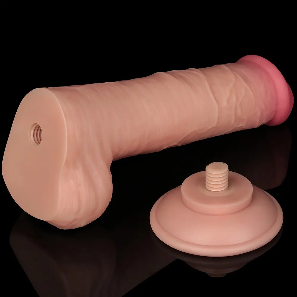 Фаллоимитатор Sliding-Skin Dual Layer Dong 8'' Flesh 20.8 см телесный - фото 13