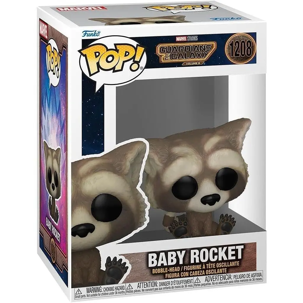 Фігурка Funko Pop Вартові Галактики Ракета Малюк Guardians of the Galaxy Baby Rocket 10 см GG BR 1208 - фото 3
