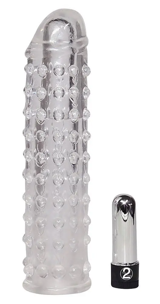 Насадка на пеніс You2Toys Orion Vibro Penis Sleeve 16х4 см прозорий - фото 2