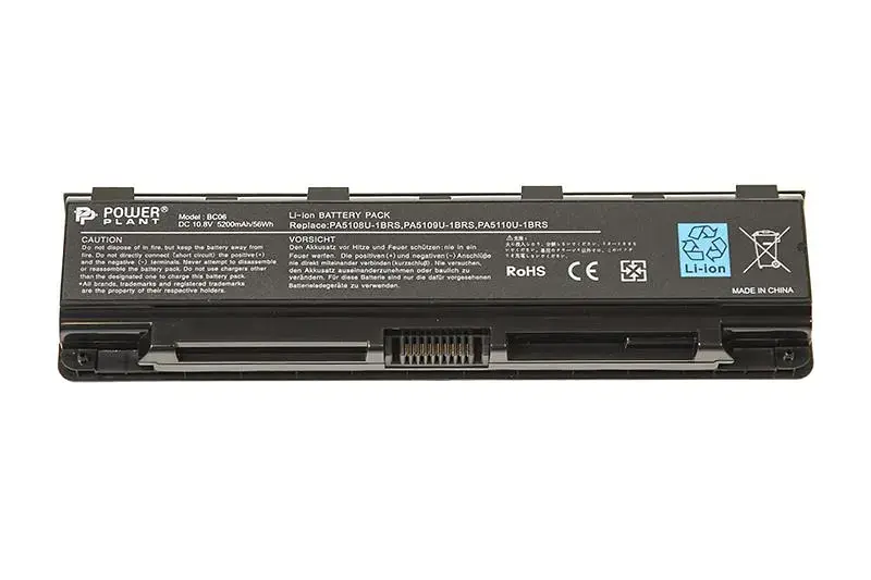 Акумулятор PowerPlant для ноутбуків TOSHIBA Satellite L750 (PA3817U-1BAS) 10.8V 5200mAh (NB510146) - фото 2