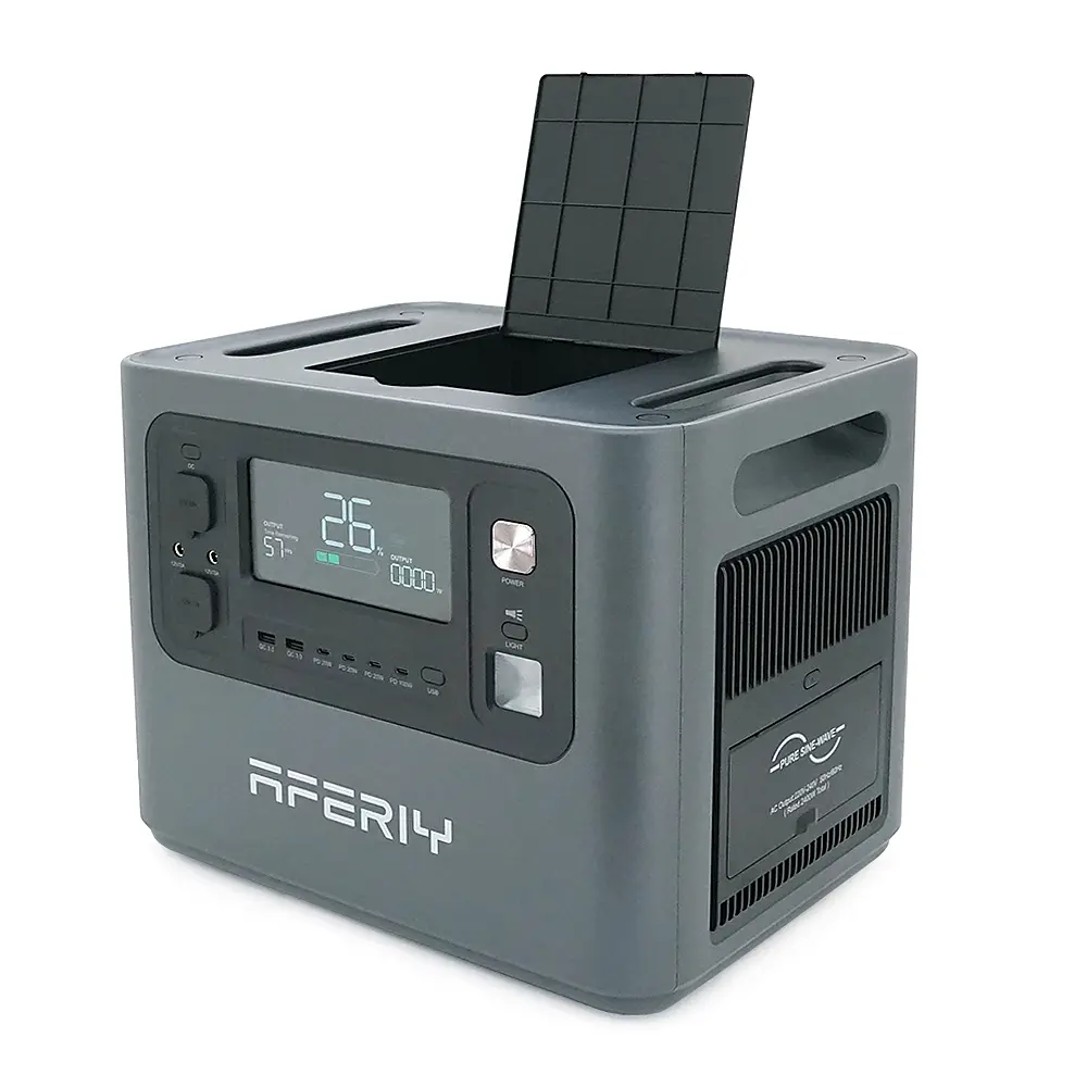 Портативна станція AFERIY AF-P210,LiFePO4 2048Втч.(max2400)Вт,MPPT 11.5-50В-20А(500Вт),out220v. LED. 2-USB,4xType-C PD20/100Вт,DC+прикуриватель12В/10А,398*280*315 мм,22kg - фото 2