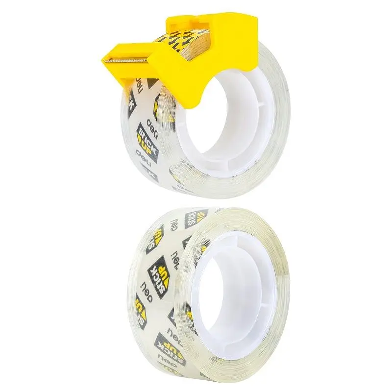 Cтрічка канцелярська з диспенсером Deli EA30701 StickUp 18 мм х 18 м х 45 мкм, 2 шт. прозора - фото 3