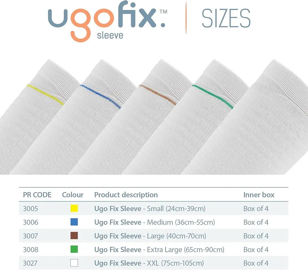 Бандаж Ugo Fix Sleeve для ніг, міцні та довговічні суміші волокон із зовнішніми швами - фото 7