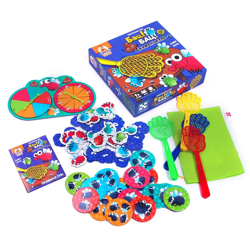 Настільна гра Vladi Toys "Бац Бац Бешені мухи" (VT8055-37)