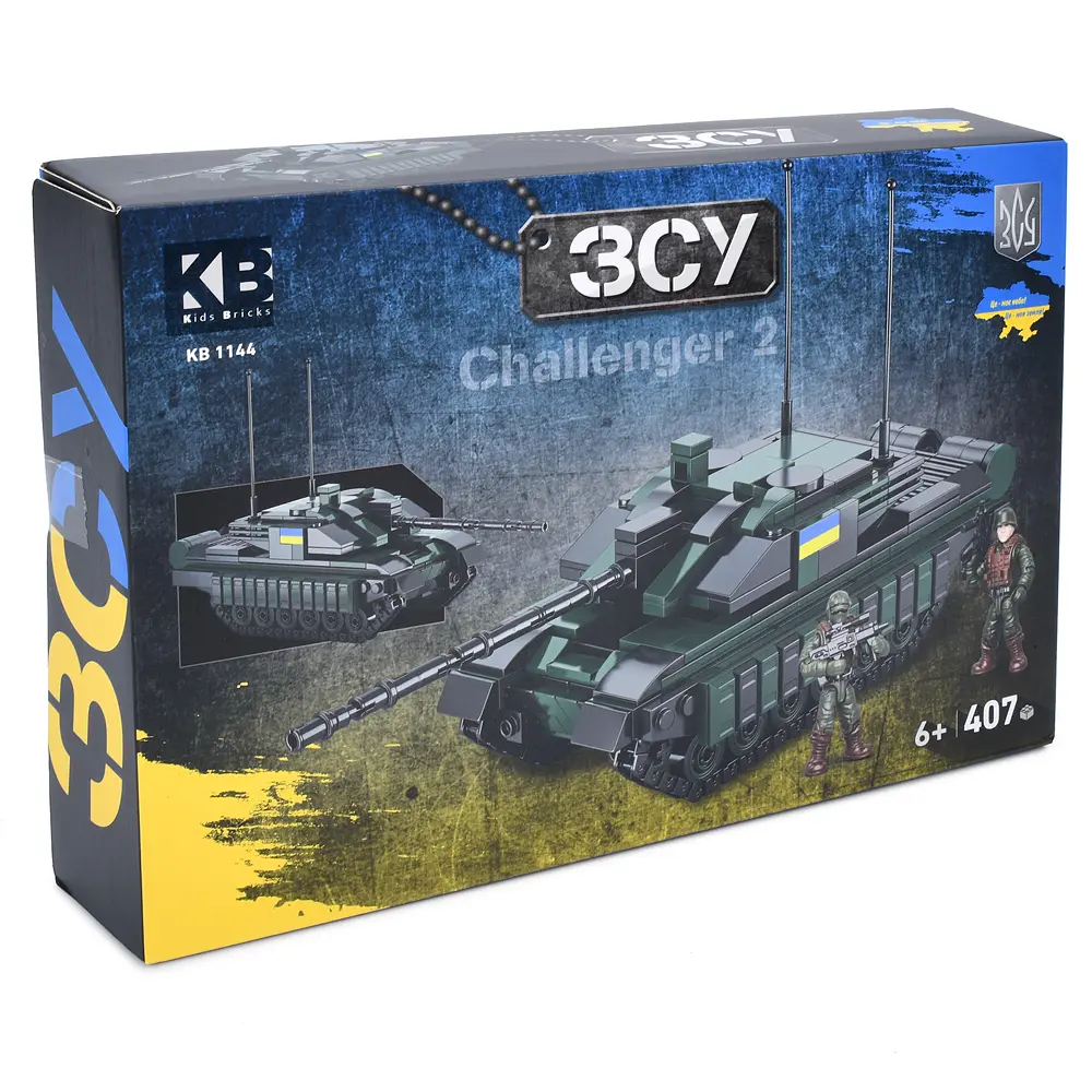 Конструктор KB 1144 LimoToy "Військовий танк Challenger 2" фігурки 407дет в коробці (6903317617135)
