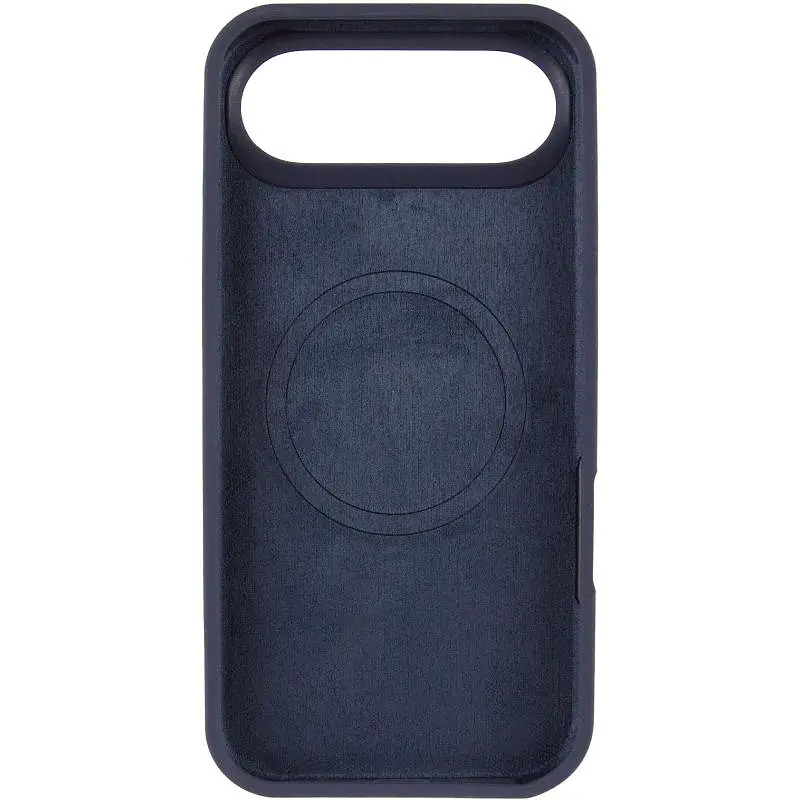 Чехол Epik Silicone Case Full Protective (AA) V2 with MagSafe для Apple iPhone 17 Air (6.5) Темно-синий / Midnight blue - фото 3