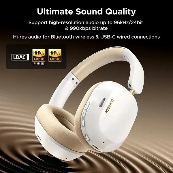 Навушники UGREEN HP203 HiTune Max5С Hybrid ANC White - фото 4