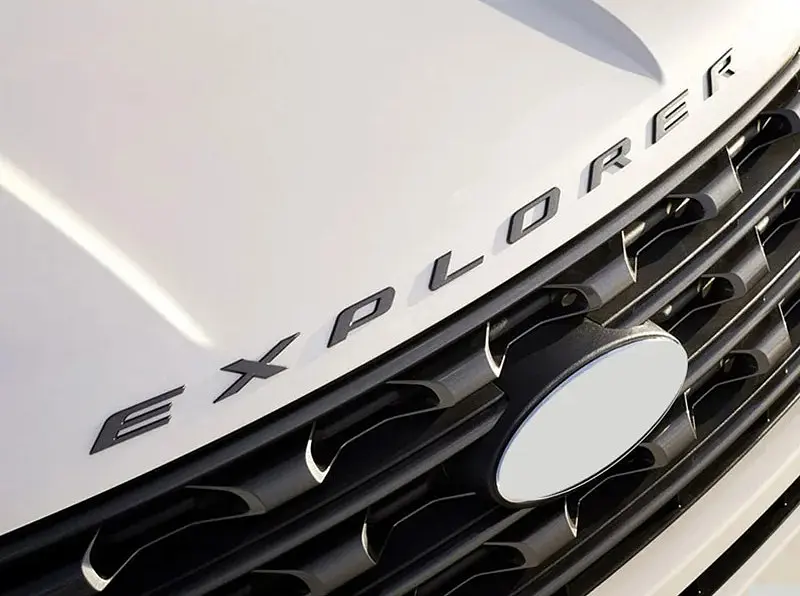 Емблема напис EXPLORER для Ford чорна матова 350×20 мм пластик (на скотчі) - фото 2