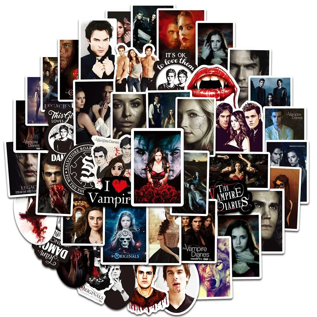 Стікерпак GeekLand The Vampire Diaries 50 штук - фото 2
