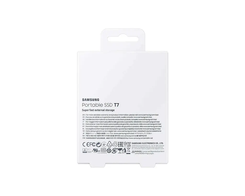 SSD накопичувач Samsung T7 1 TB Titan Gray (MU-PC1T0T/WW) - фото 9