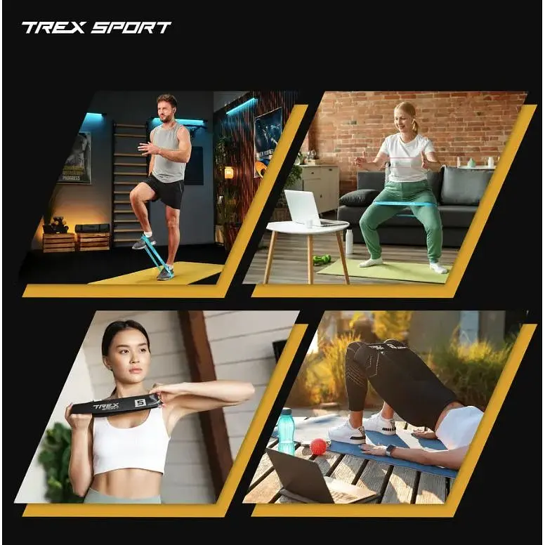 Набор резинок для фитнеса Trex Sport TX-065RBV 1-18кг - фото 5