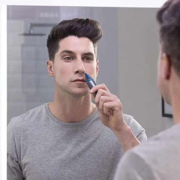 Тример для носа і вух Remington NE3850 сіро-синій (43210570100) - фото 9