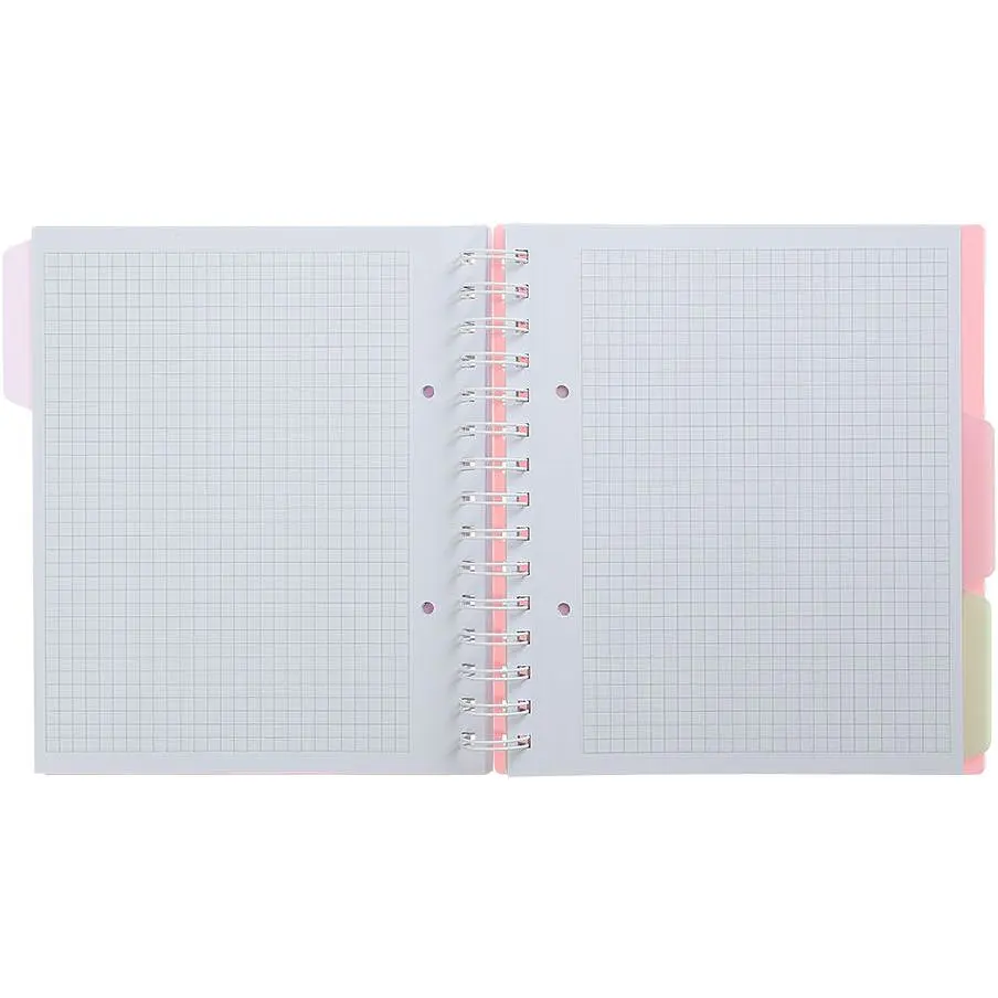 Зошит на пружині Buromax Pastel В5 (170x205) 120 аркушів 3 розділювачі рожевий (BM.24355912-10) - фото 4