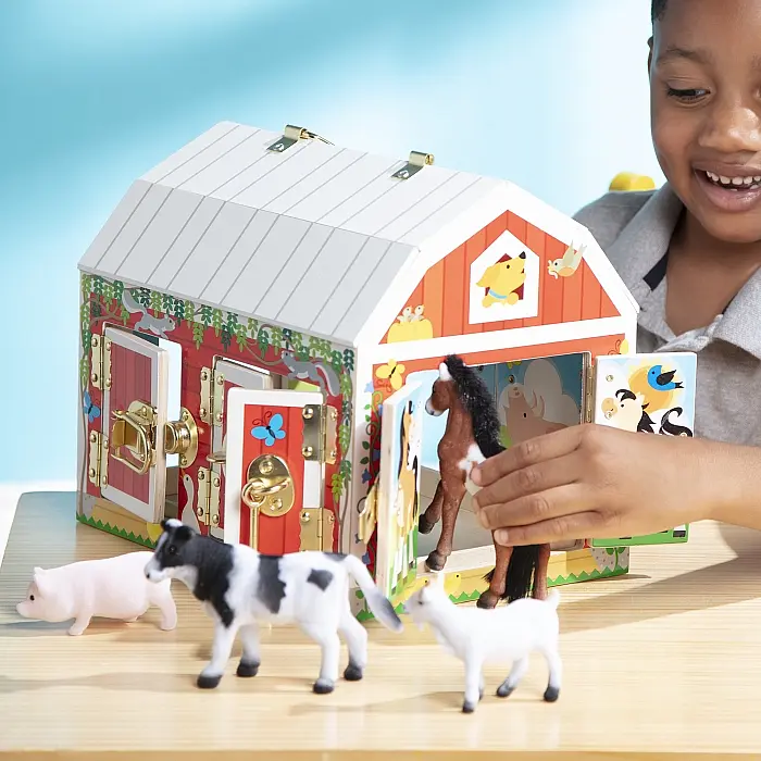 Будиночок-сарай Melissa&Doug із засувками і тваринами (MD2564) - фото 7